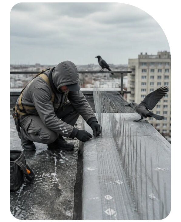 Защита от ворон под ключ в Армавире по цене от 5066 р. | Сенат-Рмв